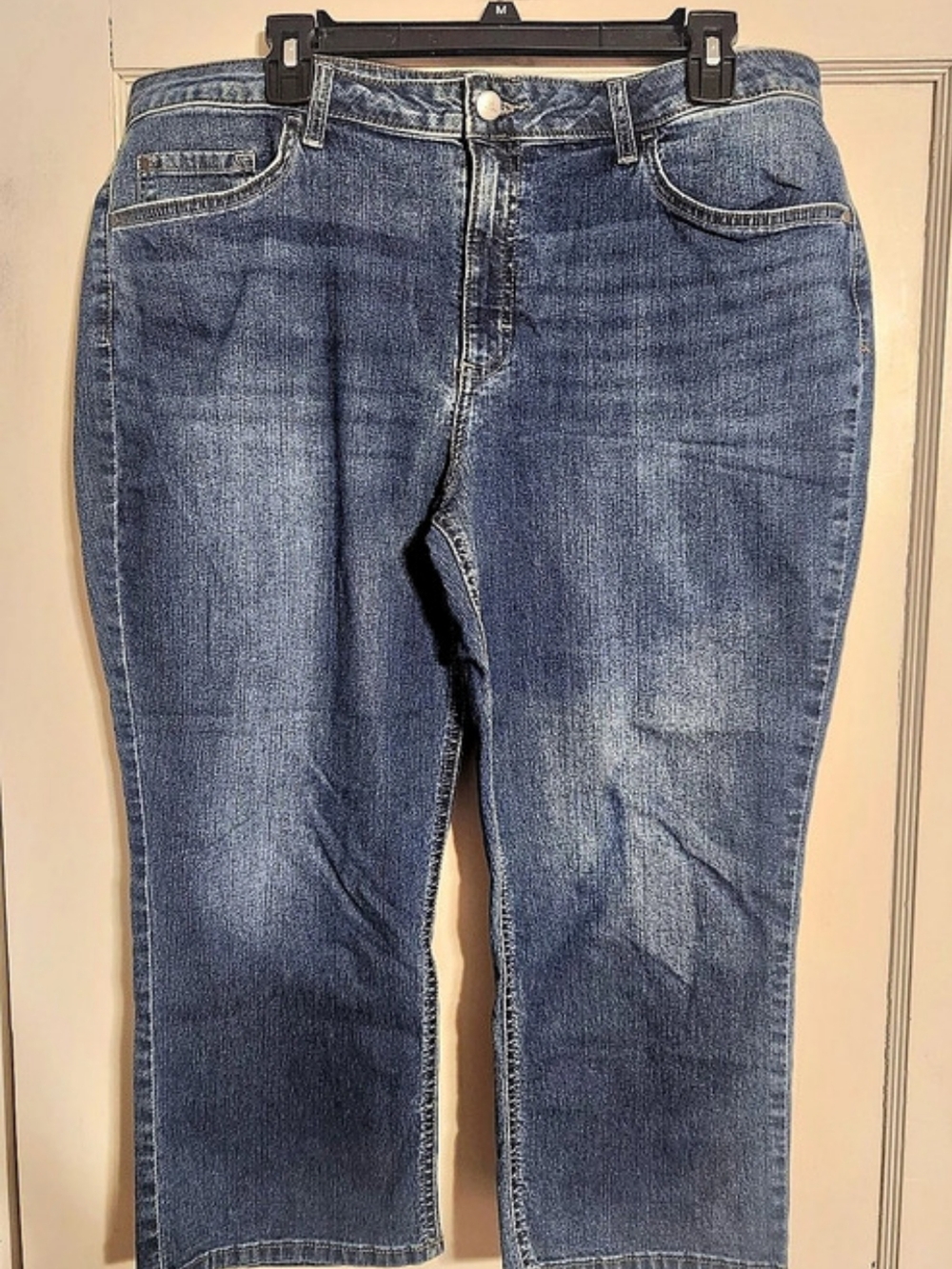 Lee Riders Midrise Capri Blue Capri Jeans